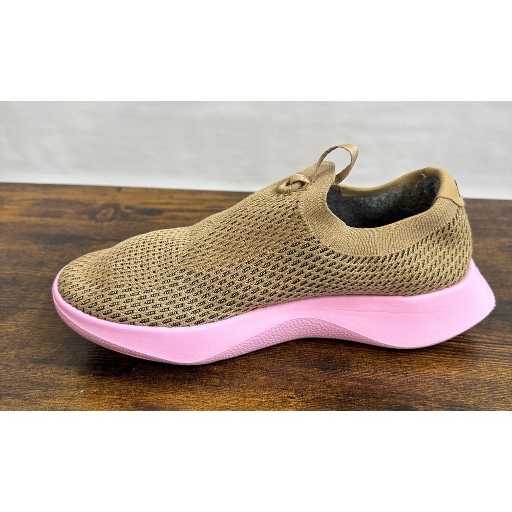 AllBirds Tree Dasher Relay Slip On Knit Sneakers Tan Pink Shoes Size 8.5 W8.5 - Picture 4 of 13